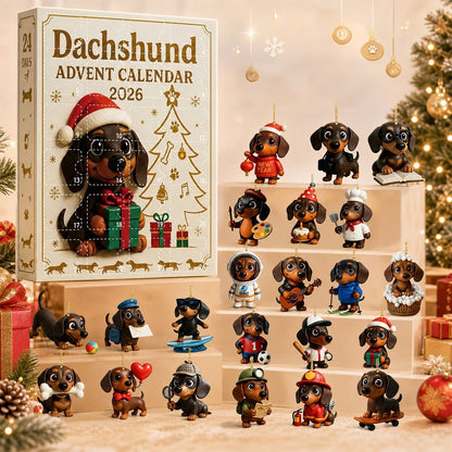 Dachshund Advent Calendar 24 Day Christmas Countdown for Adults
