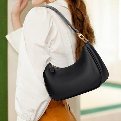 Shoulder Bag with Chain and Strap Design ¨C Underarm Purse Handbag for Women Black