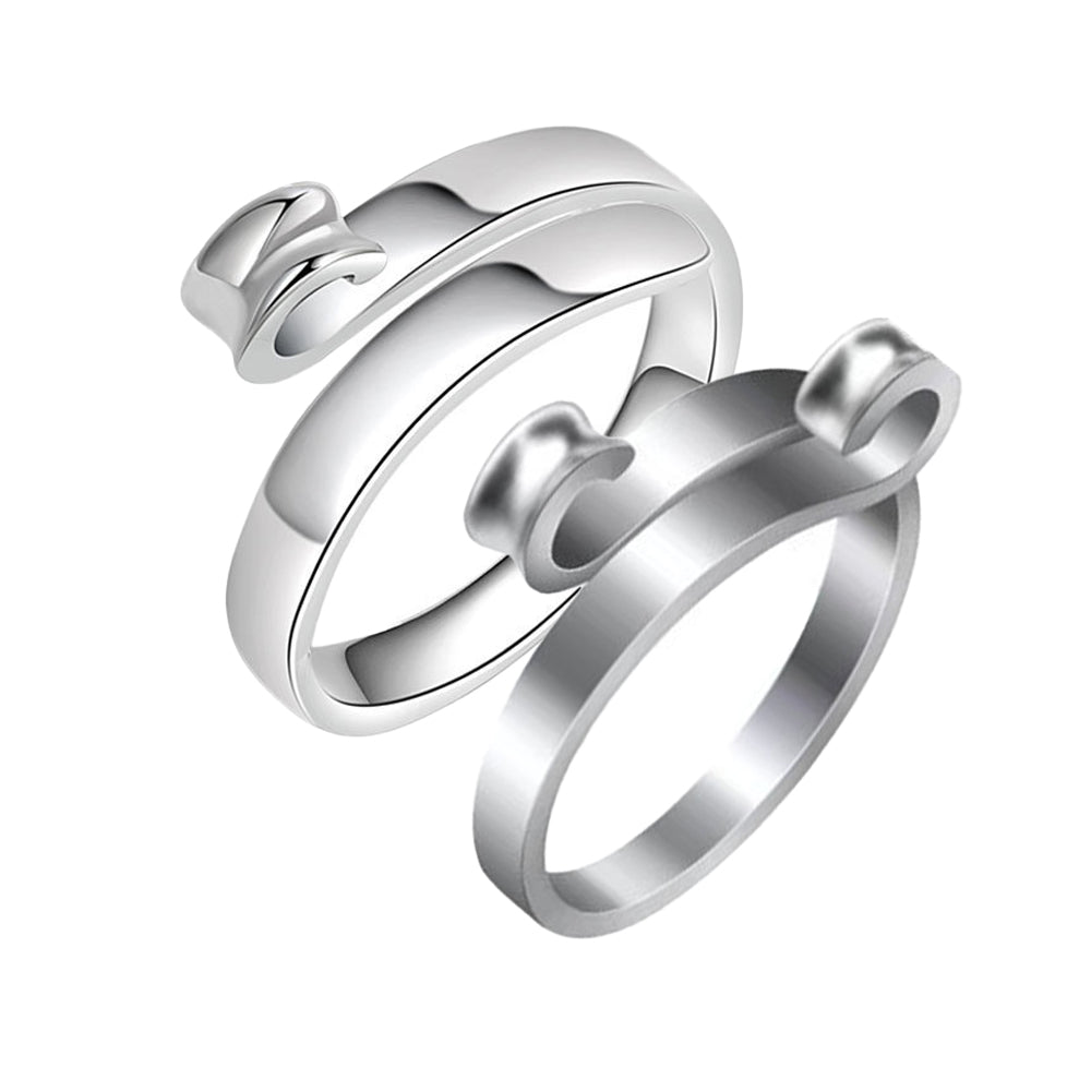 Adjustable Opening Ring Knitting Loop Ring Open Yarn Guide Needlework Ring Style 2