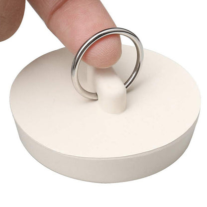 4 Pieces Sink Stoppers with Pull Rings for Basins and Bathtubs