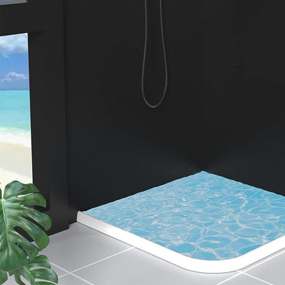 2Pcs Silicone Shower Splash Guard Curved Waterproof Strip