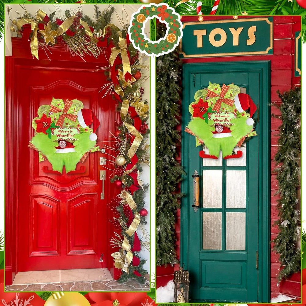 Elves Arm Leg Head Ornaments Christmas Tree Topper Decorations Xmas Party Gift -Style 1