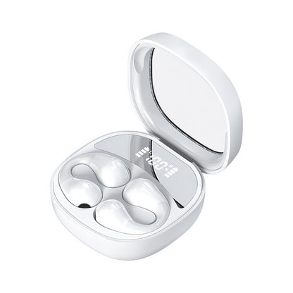 Wireless Headphones Noise Reduction Game Headset Esports Music Headphones Exciting Sound Quality Transparent Charger Box -White
