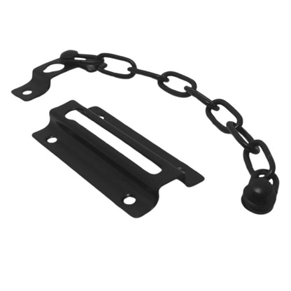 2 Pack Door Security Chain Lock Strong Door Chain Lock with 12 Screws for Wood Door-Black