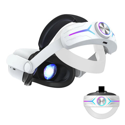 For Meta Oculus Quest 3 VR Head Strap RGB Comfort Headstrap White