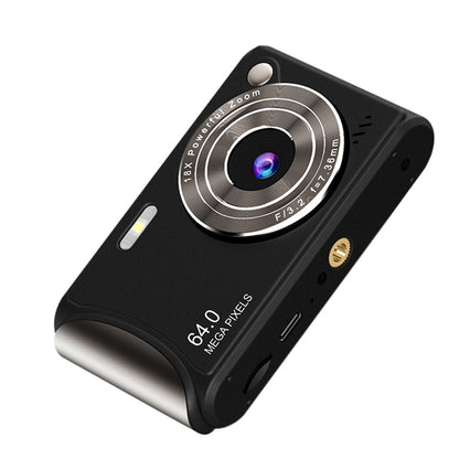 2.4-Inch Digital Point & Shoot Camera with 16X Zoom for Teens and Beginners Black