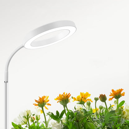 Floor Plant Grow Light Full Spectrum Tripod Stand with Timer 10 Brightness-White