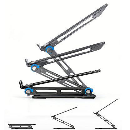 Foldable Laptop Stand Ergonomic Notebook Holder with Ventilation for 25 to 40 cm Laptops