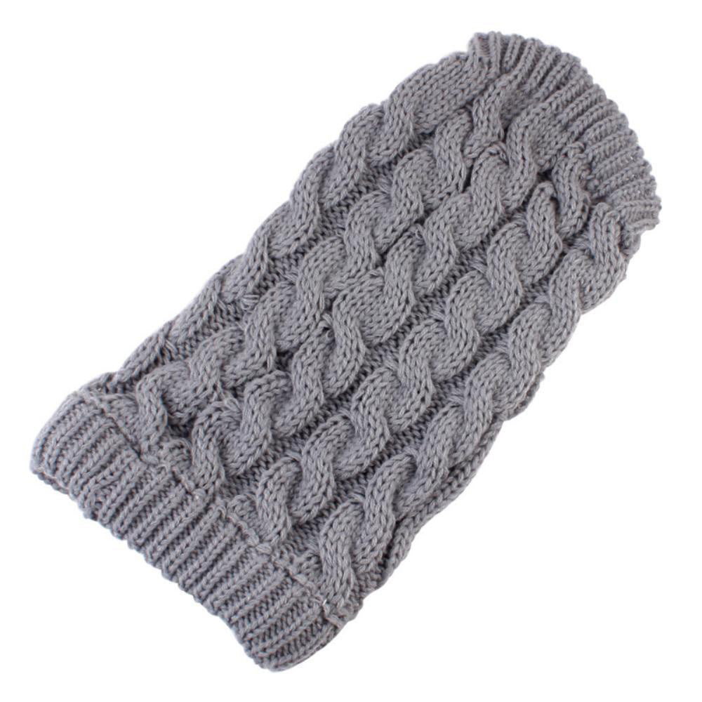 Puppy Dog Jumper Winter Warm Knitted Sweater Pet Clothes for Small Dogs Coat -Grey