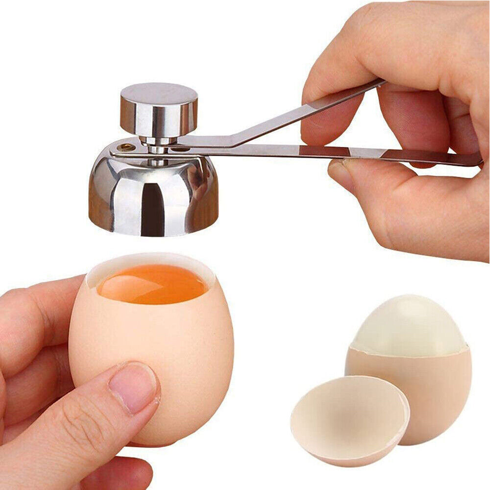 Egg Cracker Topper Stainless Steel Eggshell Remover Tool