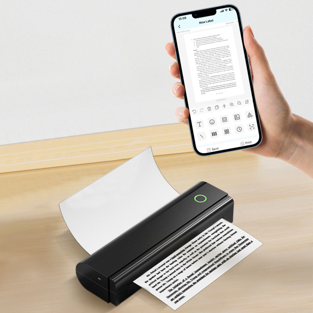 Portable Thermal Printer Bluetooth Wireless Printer