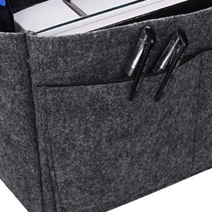 Thick Felt Tote Bag Organizer Insert with Multiple Pockets -Grey