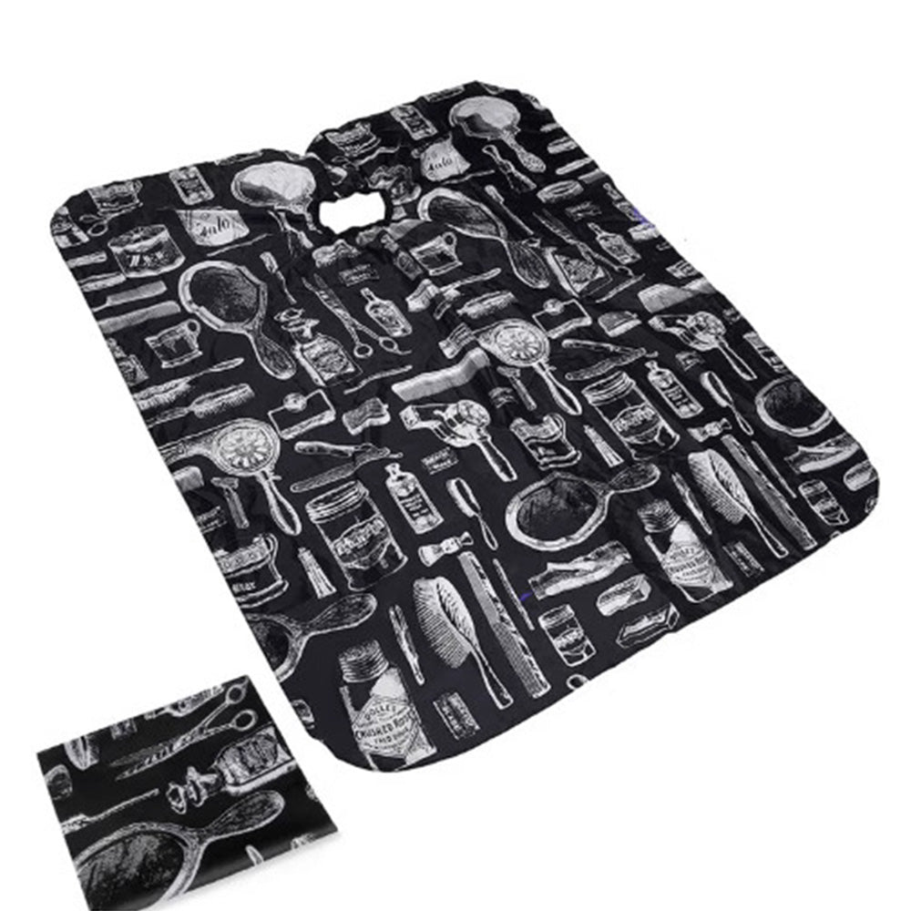 Hair Cutting Cape Waterproof Hair Styling Cape with Snap Closure and Brush