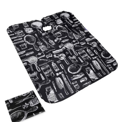 Hair Cutting Cape Waterproof Hair Styling Cape with Snap Closure and Brush