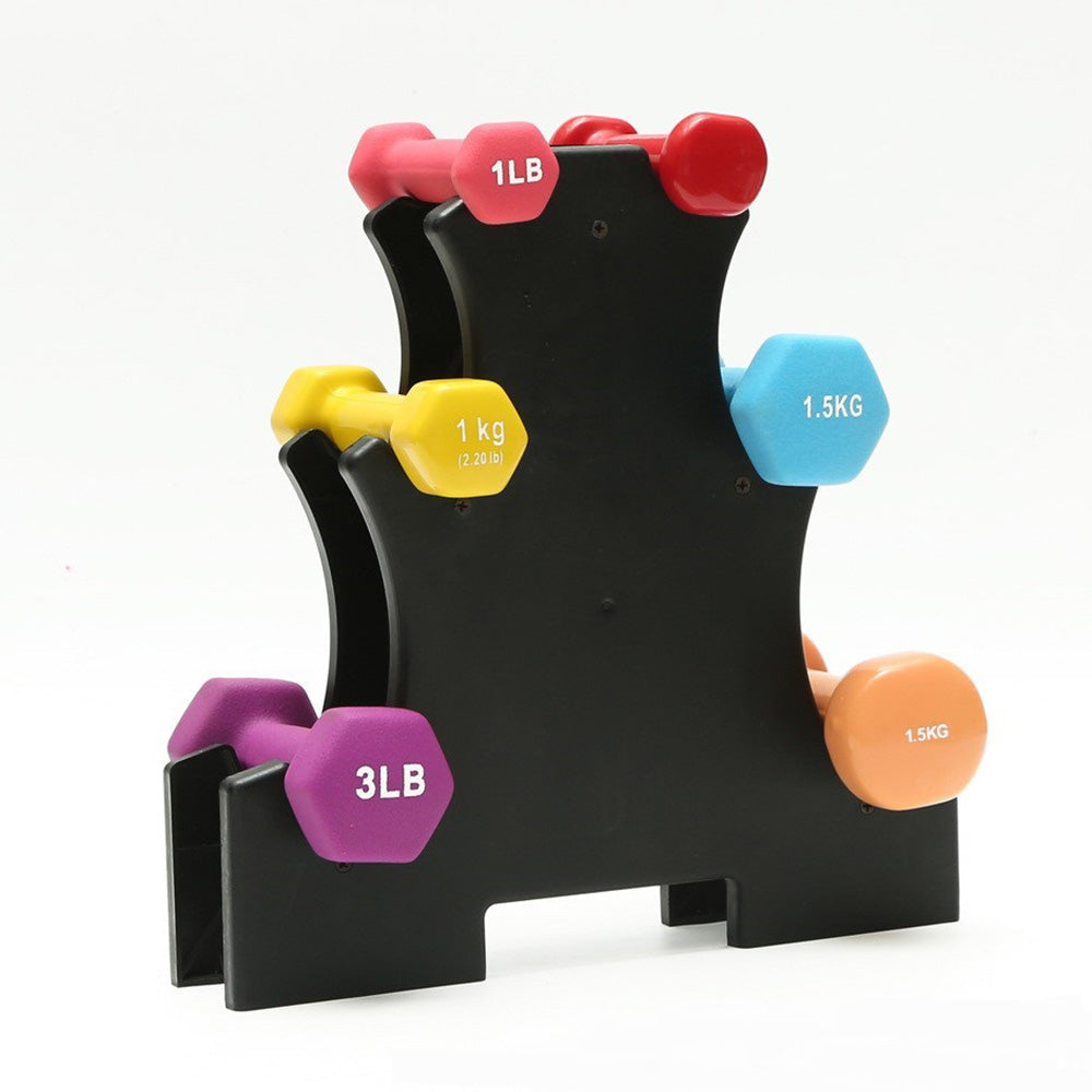 3-Tier Dumbbell Rack for Small Weights Home Gym Storage Organizer