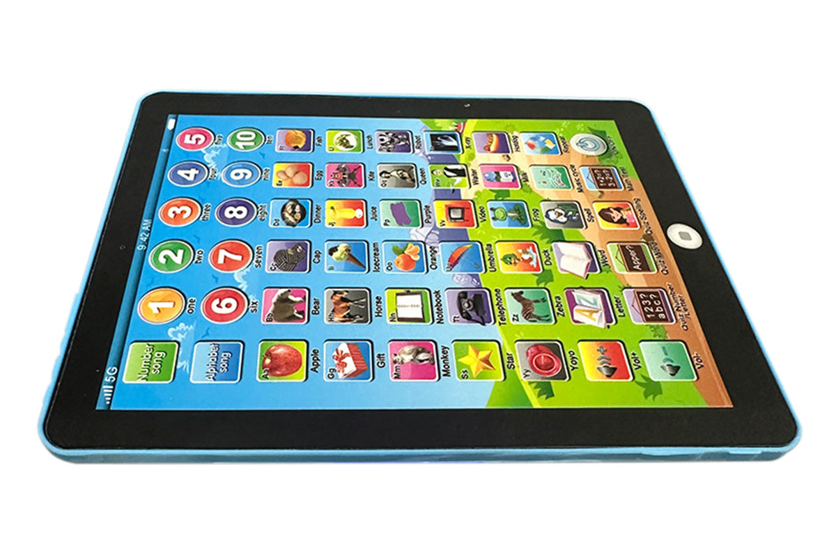 Little Ones Learning Pad to Learn Music Words Alphabet Electronic Educational Toy-Blue