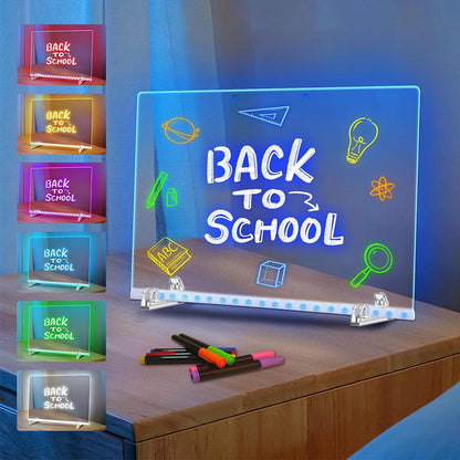 LED Glow Light Drawing Board Dry Erase Boards
