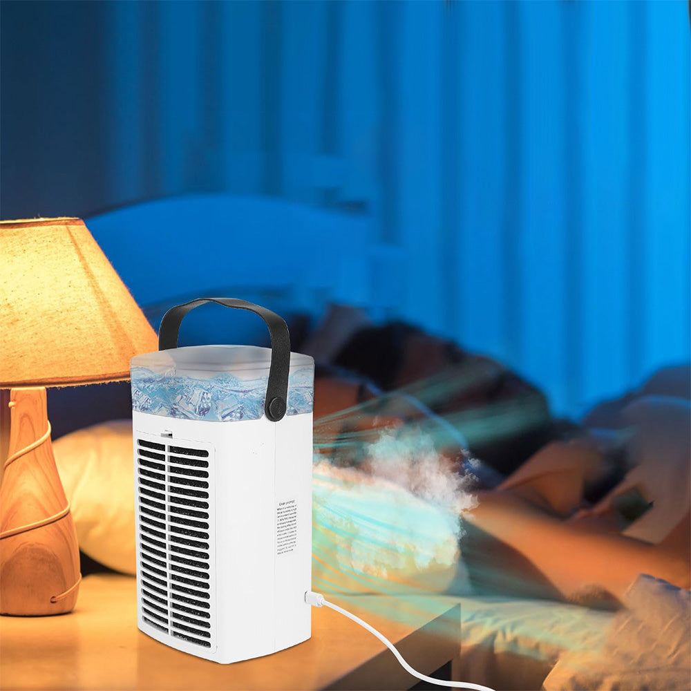 3-Speed Air Conditioner Fan USB Powered Desktop Air Cooler for Office Home