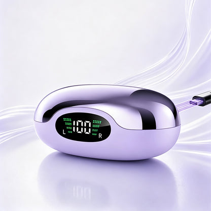 Open Ear Earbuds Wireless Air Conduction Bluetooth Earbuds - Purple