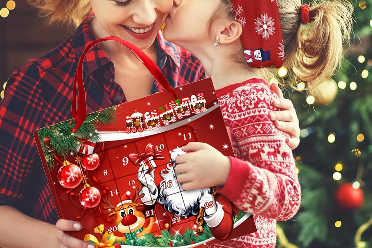 Christmas Advent Calendar Bracelets for Girls 24 Days Xmas Countdown Calendar DIY Jewelry Making Kit Christmas Gift-Style1