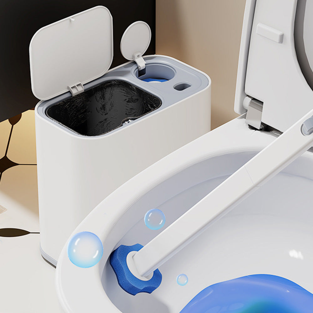 5L Wheeled Bathroom Bin with Toilet Brush