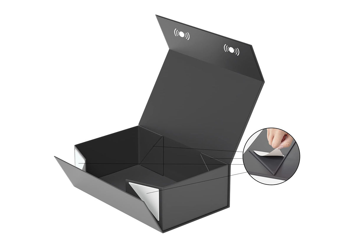 Rectangle Collapsible Gift Box with Lid for Presents Party Wedding
