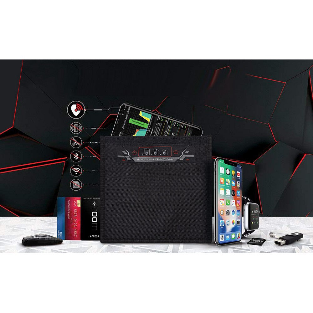 Faraday Bag for Phones Signal Blocking Bug Out Bag Prevents Hacking Tracking Spying