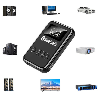 USB Bluetooth 5.0 Transmitter Receiver 4-in-1 Wireless Audio 3.5mm Aux Car Adapter