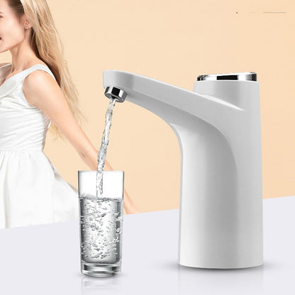 Electric Water Dispenser Pump Automatic Water Bottle Pump for Universal Bottle White