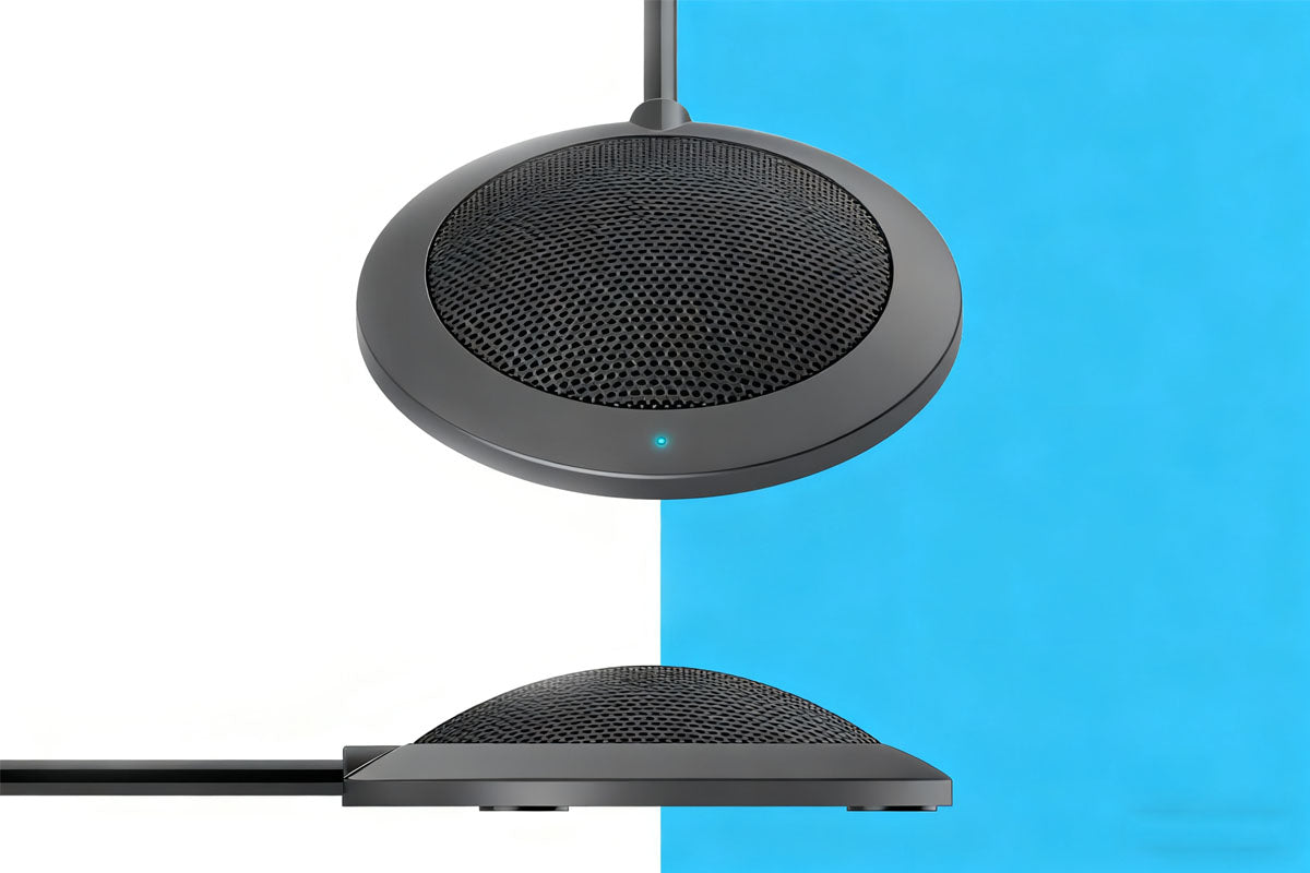 Conference USB Microphone Computer Desktop Mic with LED Indicator