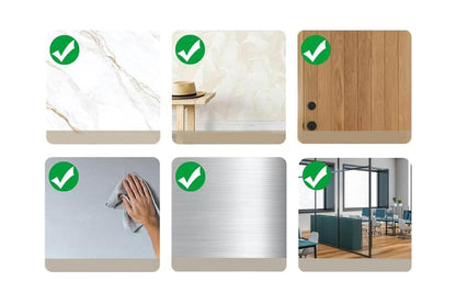 4Pcs Square Self Adhesive Thick Glass Mirror Tiles Wall Stickers
