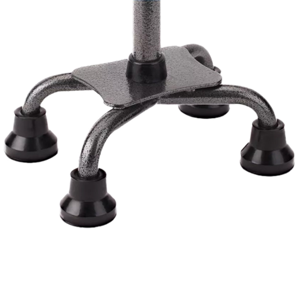 Adjustable Walking Cane with Foldable 4-Pronged Base for Seniors