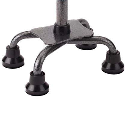 Adjustable Walking Cane with Foldable 4-Pronged Base for Seniors
