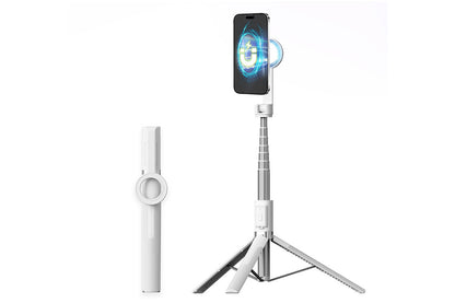 Selfie Stick Tripod 360-degree Rotatable Tripod for iPhone Android -White