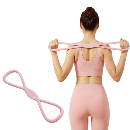 Figure 8 Resistance Band Yoga Stretch Band for Pilates Home Gym