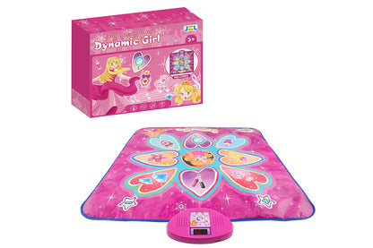 Dance Mat Pink Princess Toys for Girls Electronic Dance Pad with 7 Game Modes Musical Mat Christmas Gift
