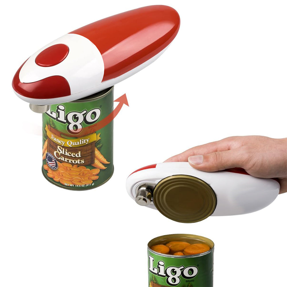 Kitchen Auto Electric Can Opener - Red