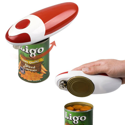Kitchen Auto Electric Can Opener - Red