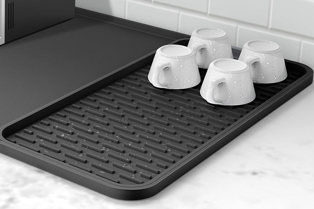 Silicone Coffee Mat with Detachable Dish Drying Mat