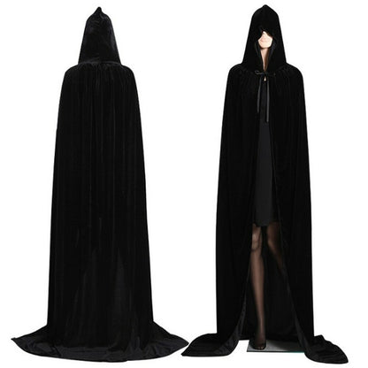 Halloween Cape with Hood for Men and Women Hooded Cloak