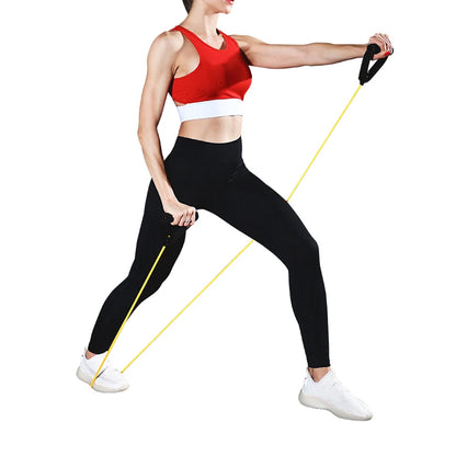 11-Piece Set Exercise Accessories Resistance Bands Fitness Workout Bands Training Tubes Ankle Straps