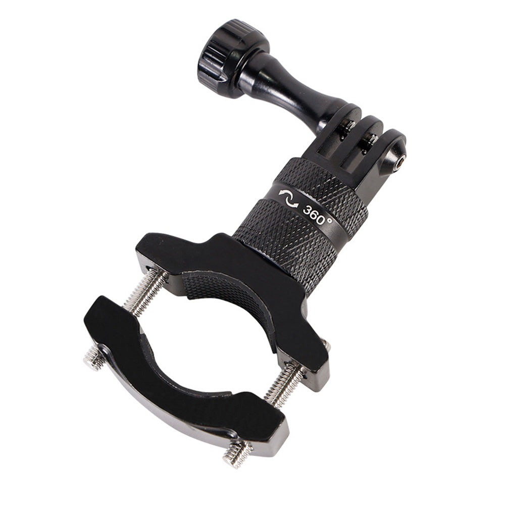 Aluminum 360-degree Bike Handlebar Mount for GoPro Hero 13 12 11 Cameras Black
