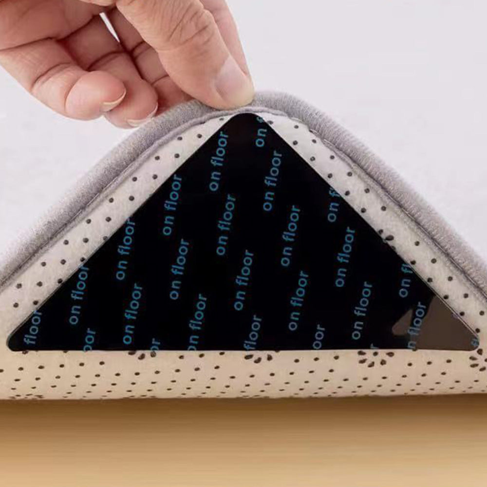 24 Pcs Non-Slip Rug Grippers for Hardwood Tile & Marble Floors Carpet Corner Holders
