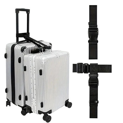 2Pcs Set Luggage Connector Straps for Suitcase Adjustable Attachment Accessories for 3 Suitcases