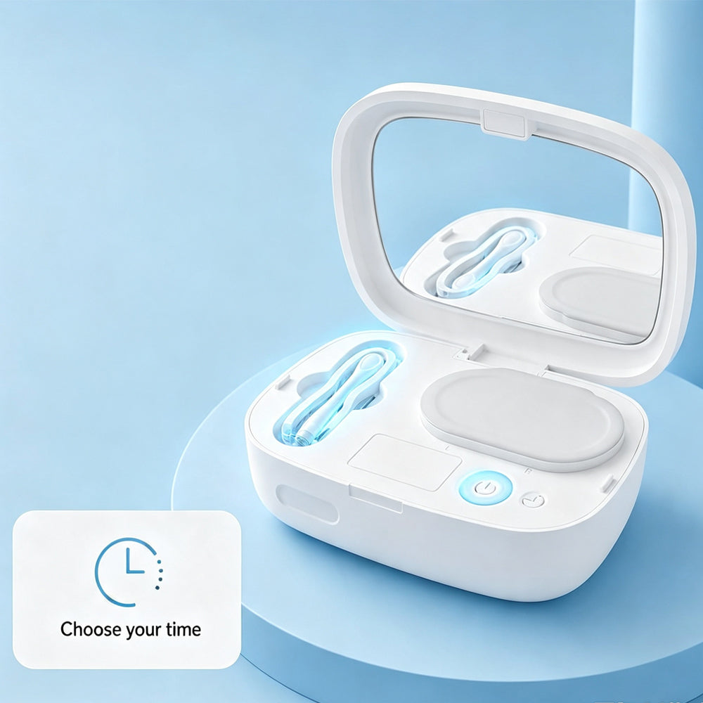 Ultrasonic Contact Lens Cleaner - White