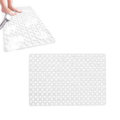 Anti-Slip Bath Mat Suction Shower Mats Bathroom Bathtub Floor White