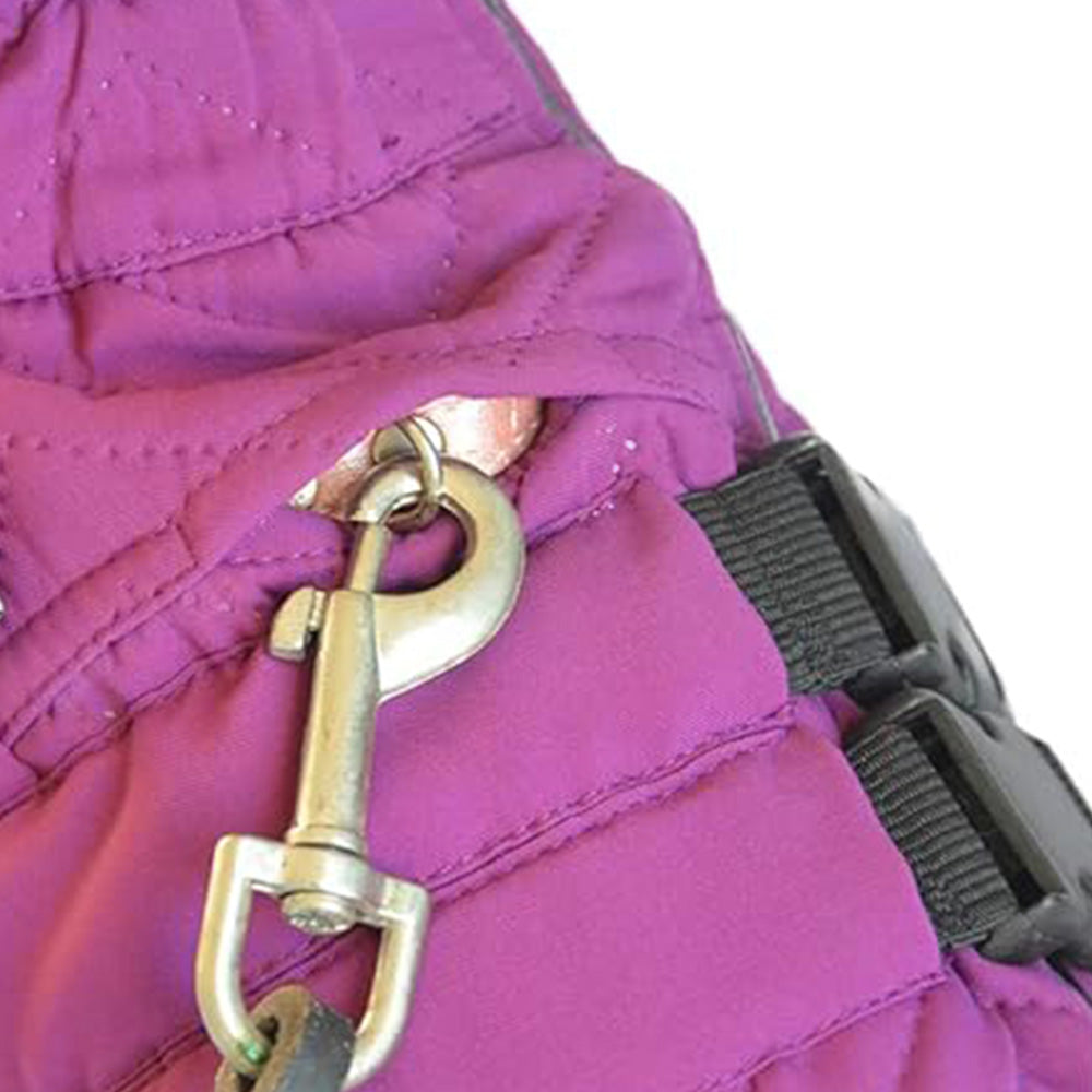 Warm Dog Vest Reflective Coat Windproof Winter Jacket for Pet Dogs Purple