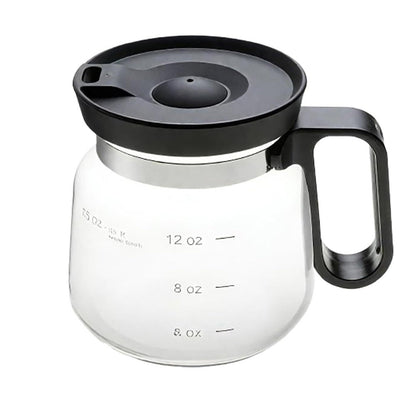 16 Oz Coffee Pot Mug Glass with Lid