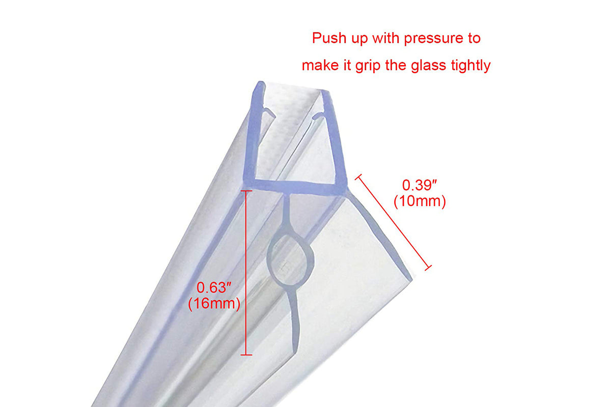 Shower Frameless Glass Door Seal Strip 60cm