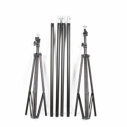 Heavy-Duty Adjustable Backdrop Stand Photo Studio Background Crossbar Kit for Weddings Parties